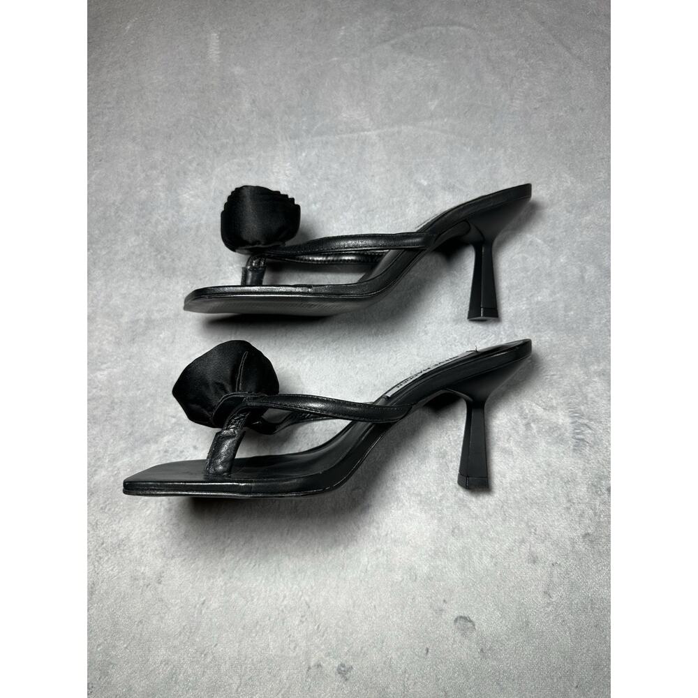 Steve Madden Women's Jannie Heeled Sandal, Black 6.5 - Picture 3 of 6